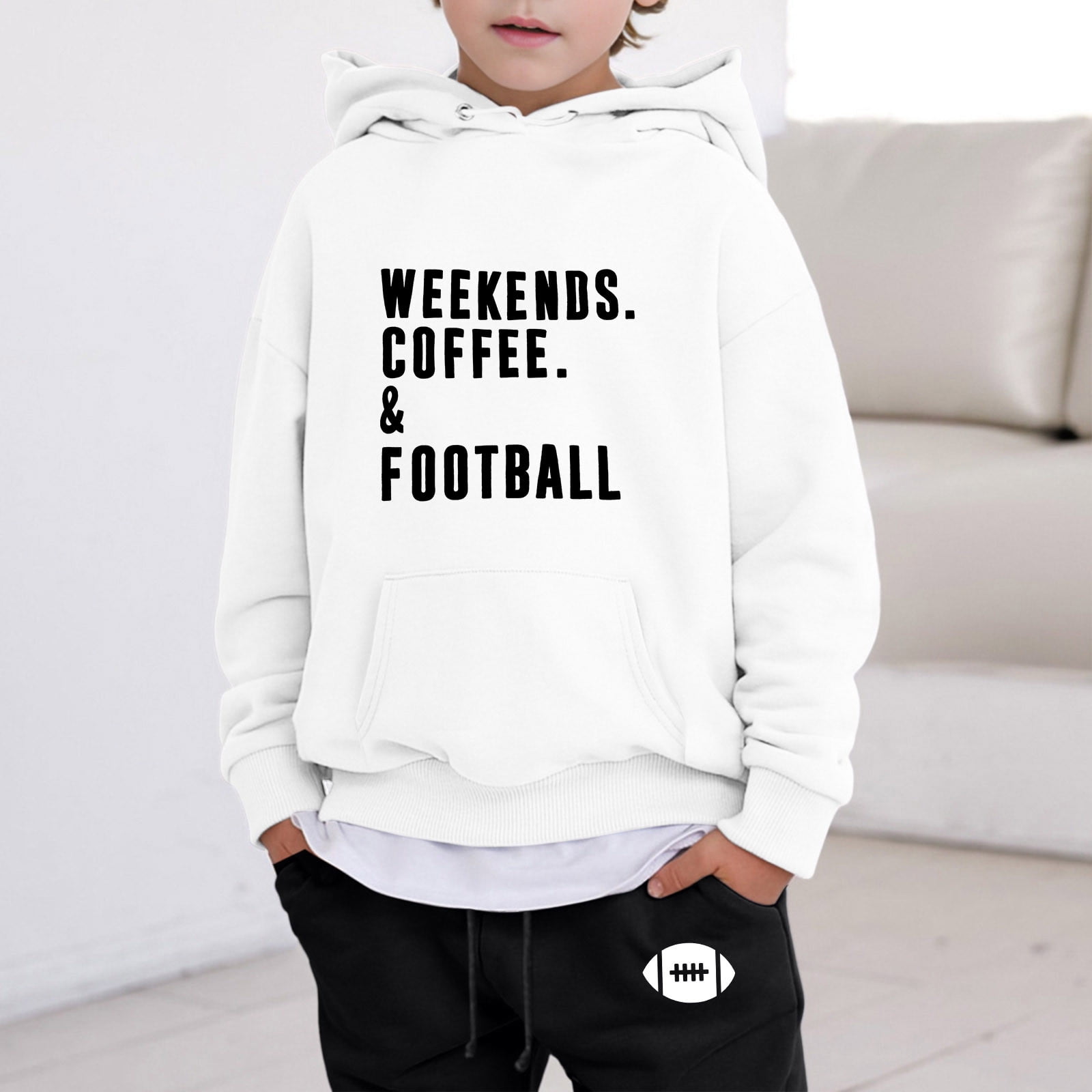 New Baby Boy Hoodie Dress In Inner Fleece Stuff Design Football In Green Color On Sale Price main image 0