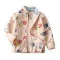thumbnail image 1 of XUELUO Toddler Boys Girls Jackets Thin Penguin Print Zipper Long Sleeve Jacket Spring Outdoor Playful Outerwear Casual Wear, 1 of 8