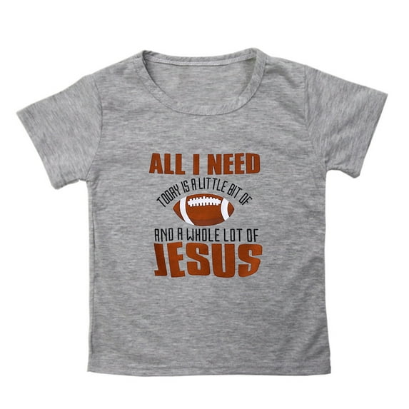 XUELUO Toddler Boys Shirts & Tops Teen Kids Child Short Sleeve Rugby Football Letter Prints Girls Fans Gift Shirt Daily-Wear