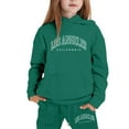 thumbnail image 1 of XUELUO Toddler Girls Outfits Sets Autumn Letters Los Angeles Print Hoodies With Sweatpants Athletic Girls 2 Pieces Outfits, 1 of 4