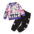 thumbnail image 1 of XUELUO Toddler Girls Outfits Sets Outfits Cartoon Print Hoodie And Pants Warm Fall Winter Clothes Children Girls 2 Piece Sets Cute, 1 of 9