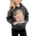 thumbnail image 1 of XUELUO Toddler Kids Outfit Sets 2Pcs Heart EKG Print Hoodie & Pants Set Cute Pocketed Sports Daily Comfort Girls Clothes, 1 of 6
