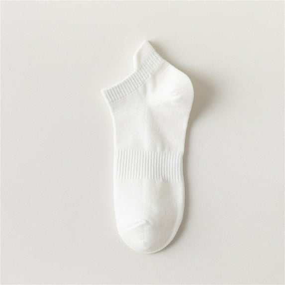 XUEMAO Crew Socks for Women Ankle Socks Thin Cotton Socks Women'S Thin Athletic Running Low Cut No Show Socks With Heel Tab,White Ladies Short Socks