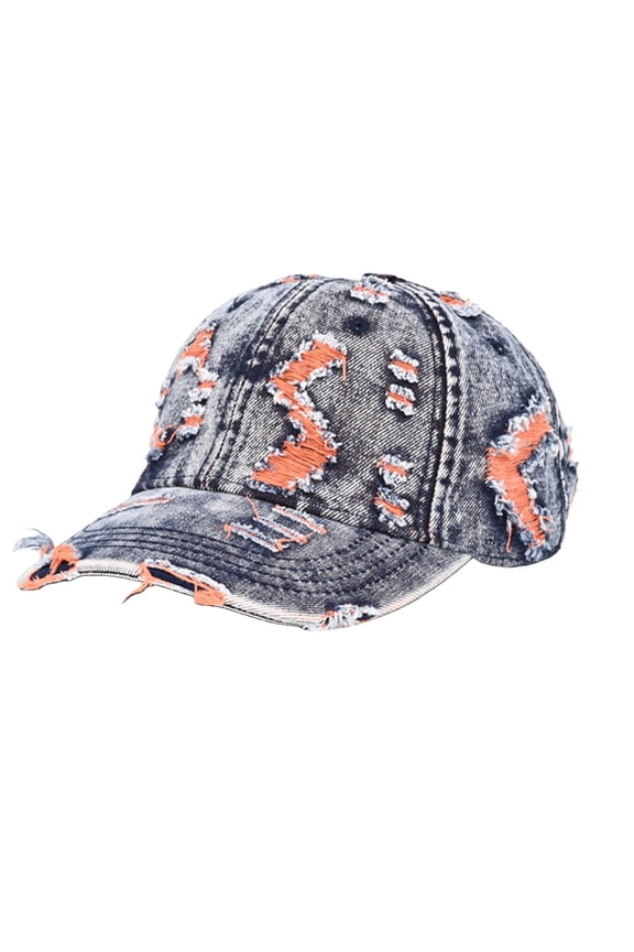Visors Sun Hats For Women Ripped Cowboy Hat Retro Baseball Cap