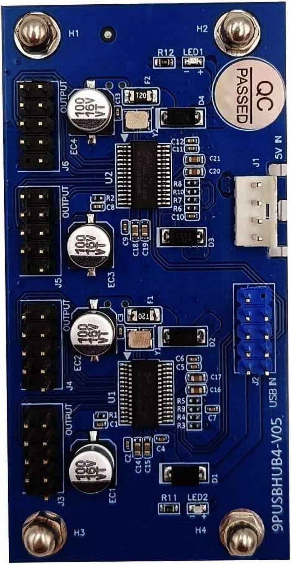XUERUI-9pin USB Header Male 1 to 4 Female Extension Cable Card ...