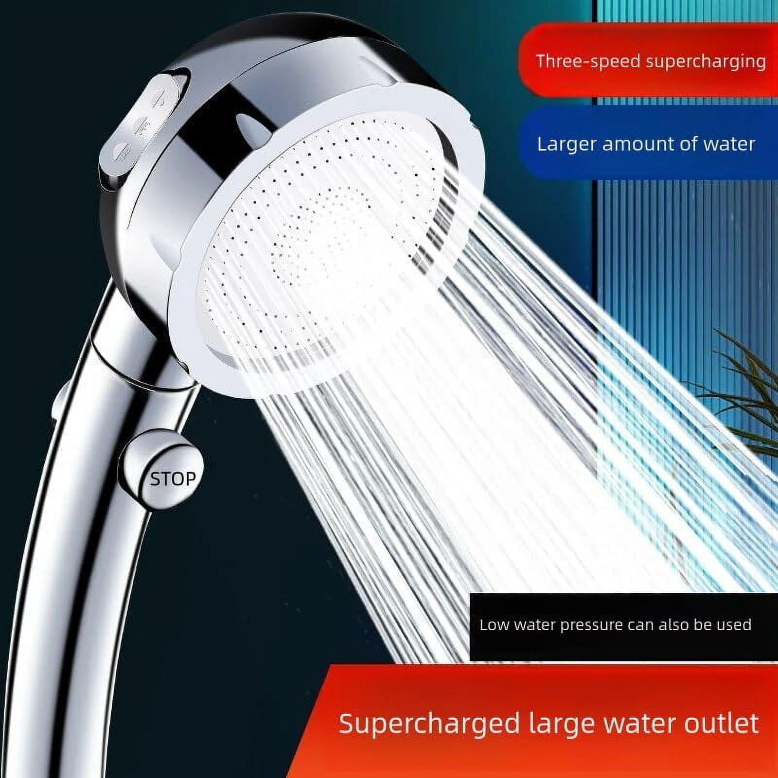 XUERUI-High Pressure 6 Setting Shower Head Extra 60