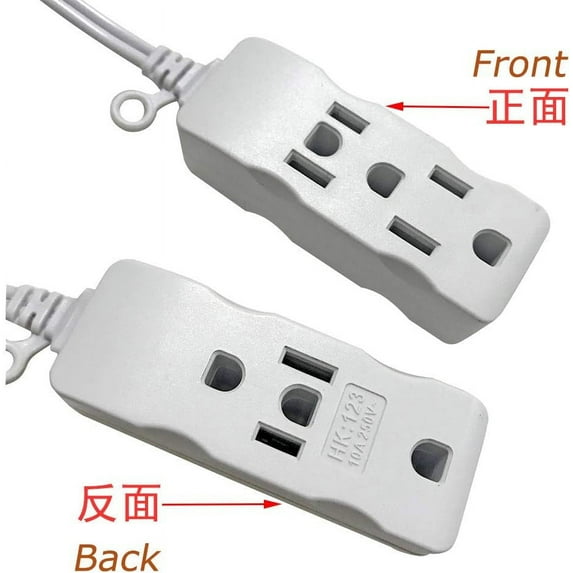 XUERUI-Multi Plug Outlet Extender Box,3-Outlet Power Strip, Long ...