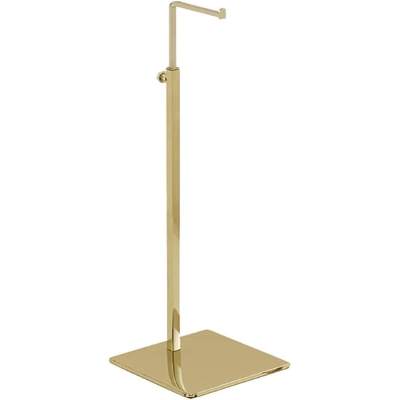 XUET Adjustable Metal Handbag Rack Tabletop Handbag Purse Display Stand Single Hook Bag Stand Holder (Gold)