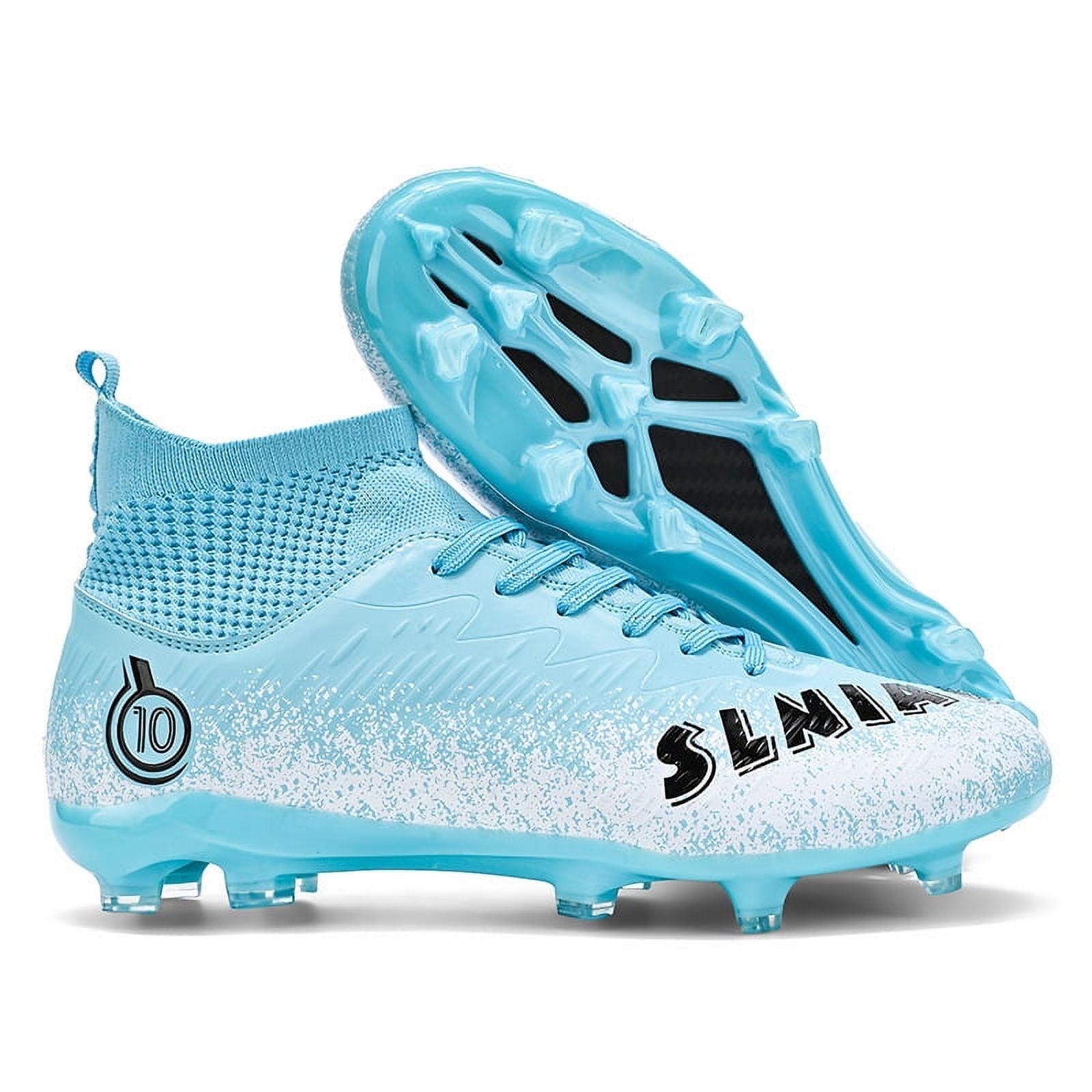 Athletic Cleats Lace Up Soccer Shoes Outdoor Football(Little Kid/Big Kid/Men/Women)