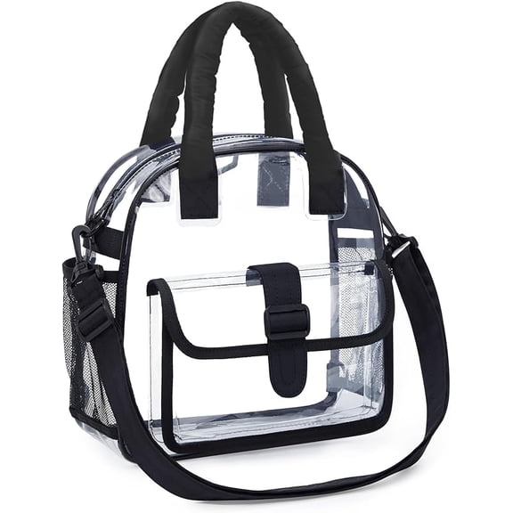 XUET Clear Bag for Stadium Events 12 x 6 x12, Clear Crossbody Bag Tote Bag for Women for Travel, Festival