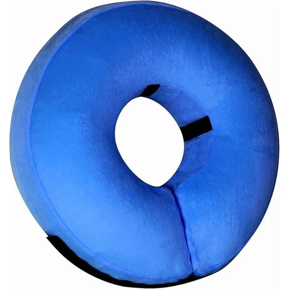 XUET Inflatable Dog Cone Collar-Soft Protective Cone for Dogs After Surgery,Dog Donut Collar for Large Medium Small Dogs and Cats (Blue,Large)
