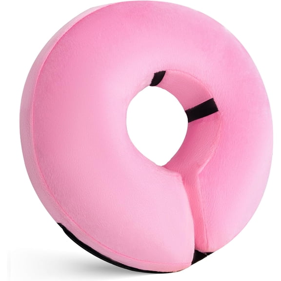 XUET Inflatable Dog Cone Collar for After Surgery, Doggie Neck Blow up Donut Recovery ECollar, Soft Adjustable Dog Cone for Small Medium Large Dogs and Cats