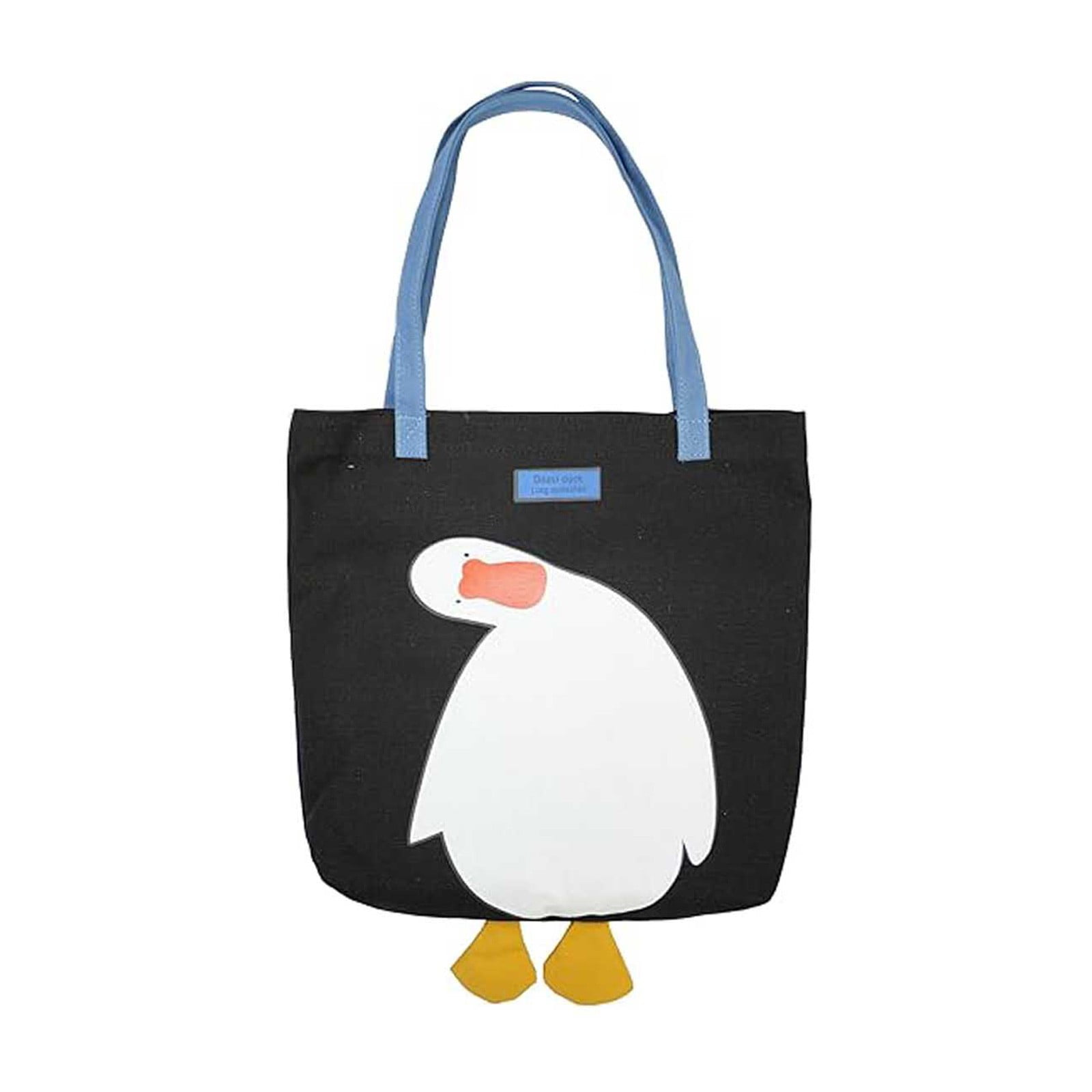 XUEYING Bathing Suit Storage Organizer Stylish Versatile Cute Quacking Pattern Blue Strap