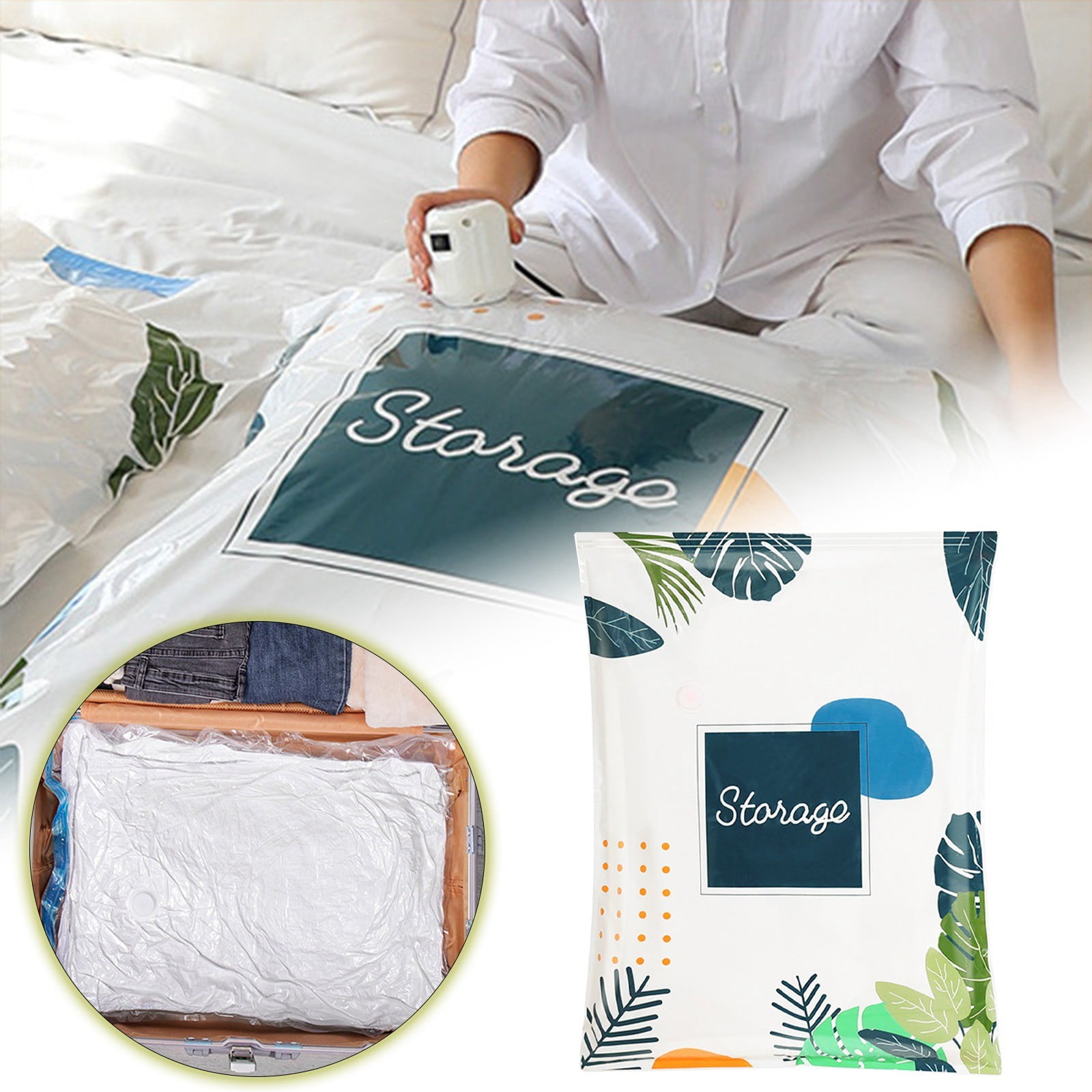 XUEYING Breathable Storage Bags for Clothes Vacuum Compression Bag For