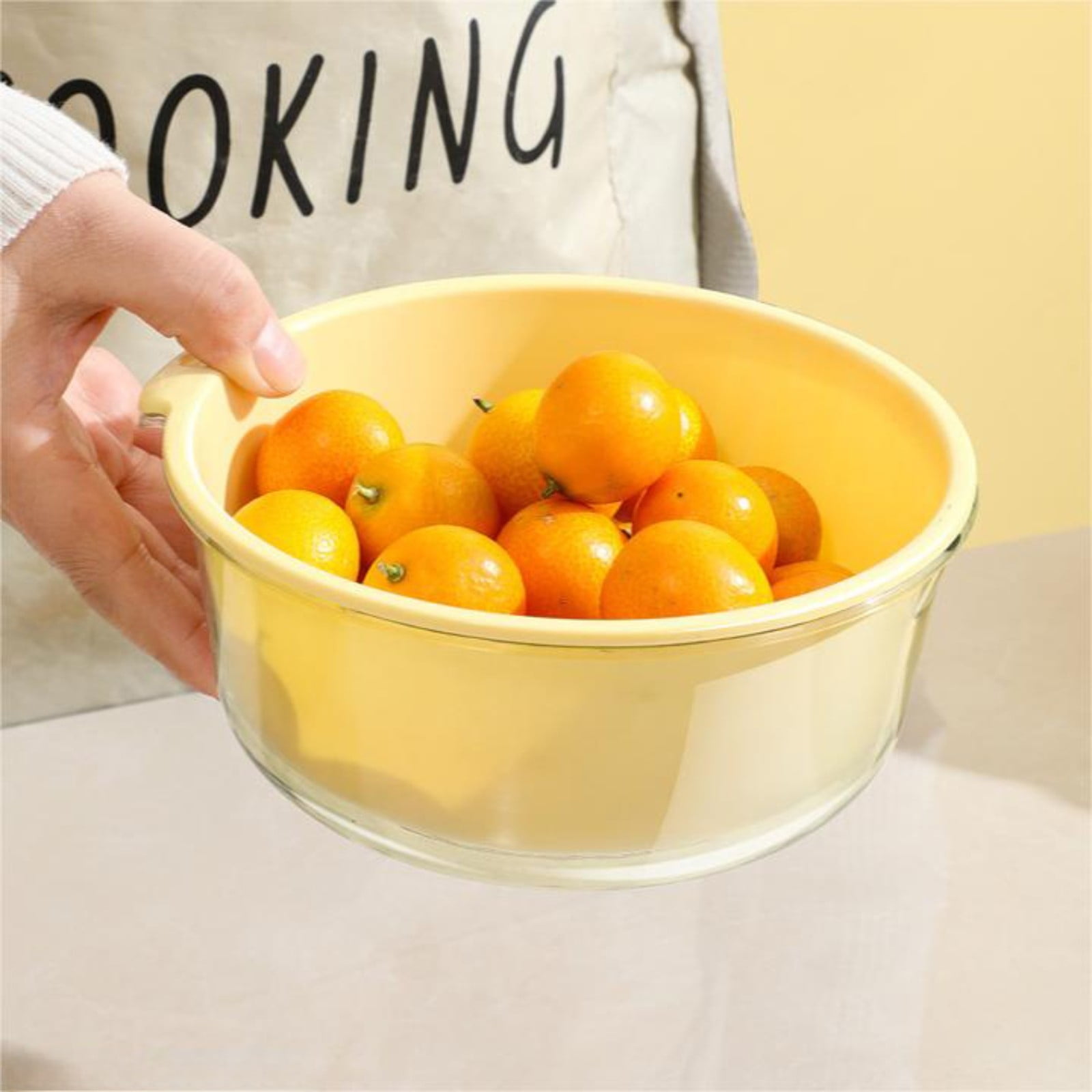 XUEYING Dish Pans for Drying Double Layer Vegetable Washing Basin