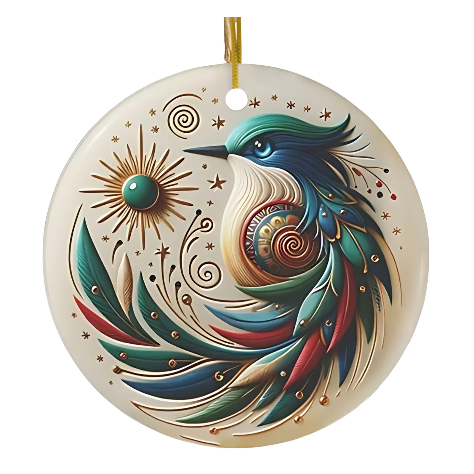 XUEYING Dozen Eggs Ornament Bird Of Many Colors Ceramic Christmas
