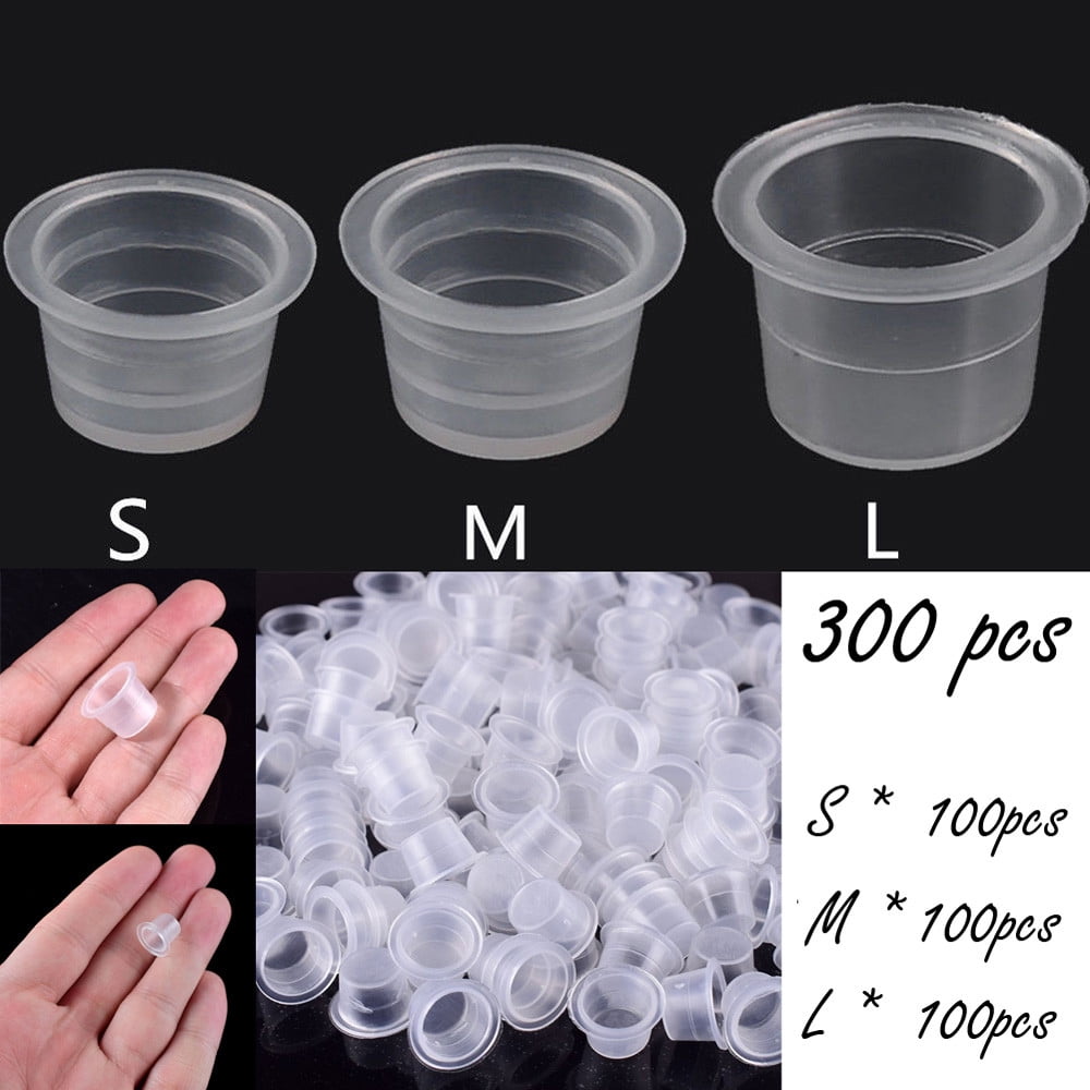 XUEYING Ear Piercing Care Gel 300Pcs Disposable Small Ink Pigment Caps