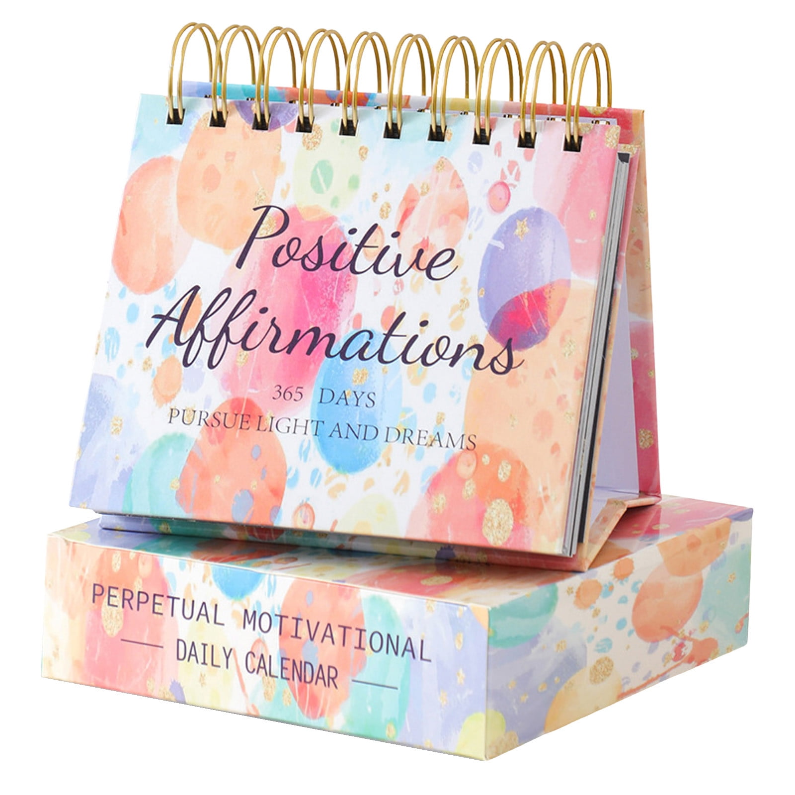 XUEYING Stand up Calendar 2024 English Desk Calendar Inspirational