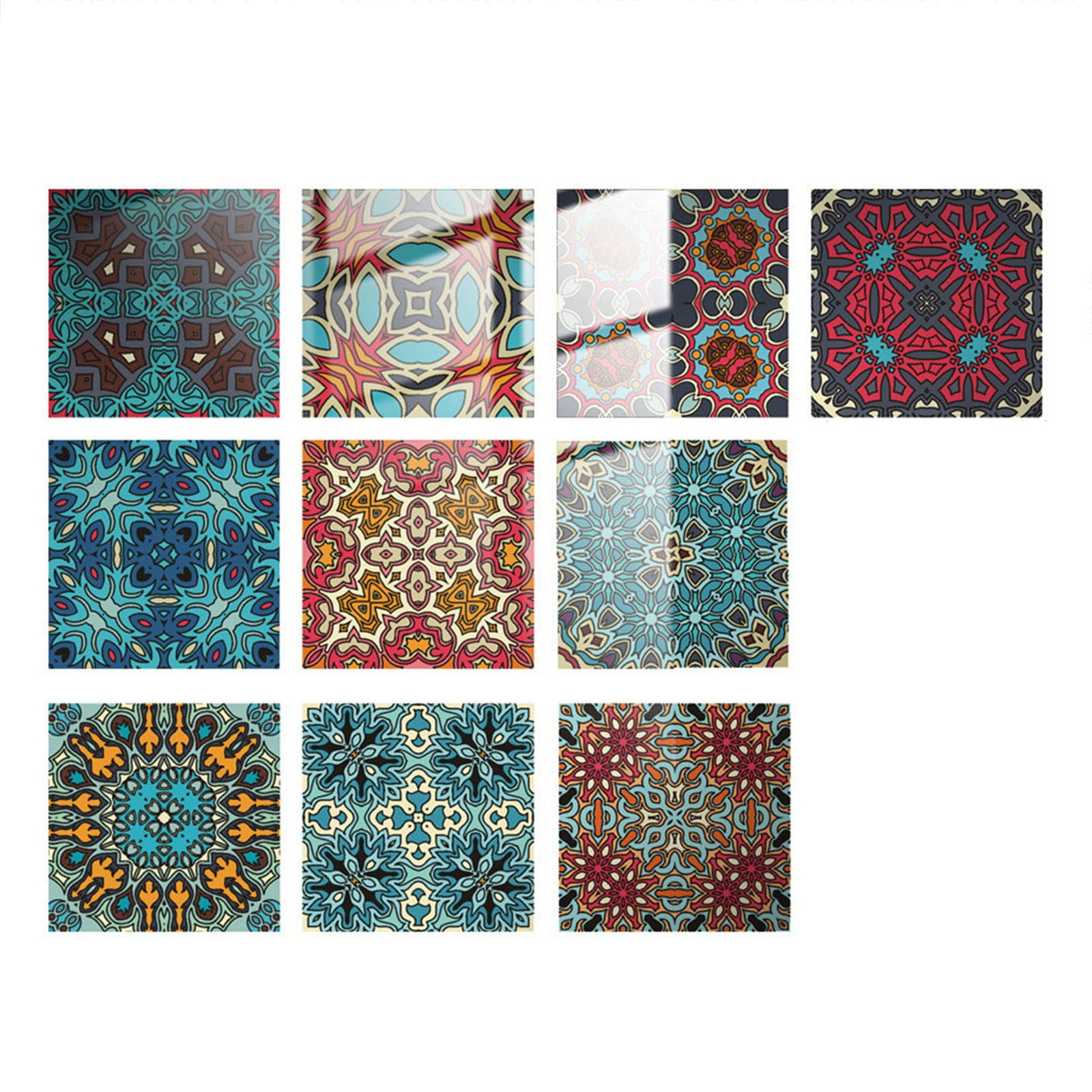 XUEYING on for Wall 10pc Peel And Stick Ceramic Tile Paste 3D Lattice