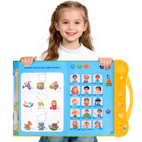 XUEYU Alphabet Sound Book, Interactive ABC Learning Toy with Letters, Words, Shapes & Songs, Electronic Educational Toy for Explore Sounds and Develop Skills