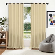 XUEYU Blackout Curtains, Full Light Blocking Curtains for Bedroom, Window Curtain for Living Room 52 x 96 inch Grommet, Energy Efficient Curtains for Living Roo