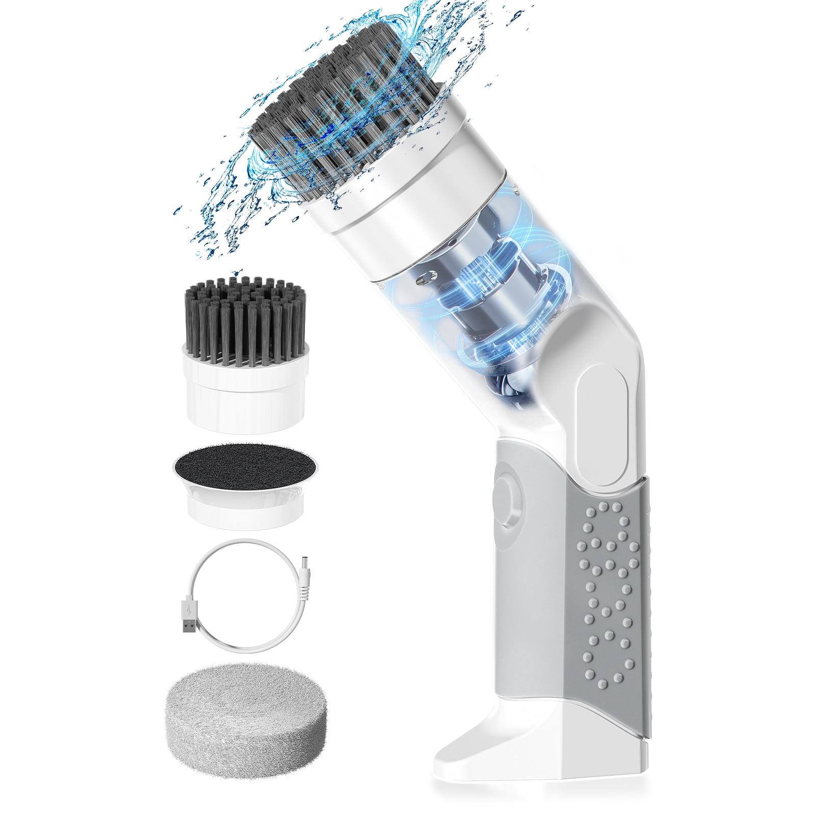 Dropship Electric Cleaning Brush Rechargeable Cleaner Handheld Bathtub 3  Brush Head Toilet Wash Brush Kitchen Bathroom Sink Cleaner Tool to Sell  Online at a Lower Price