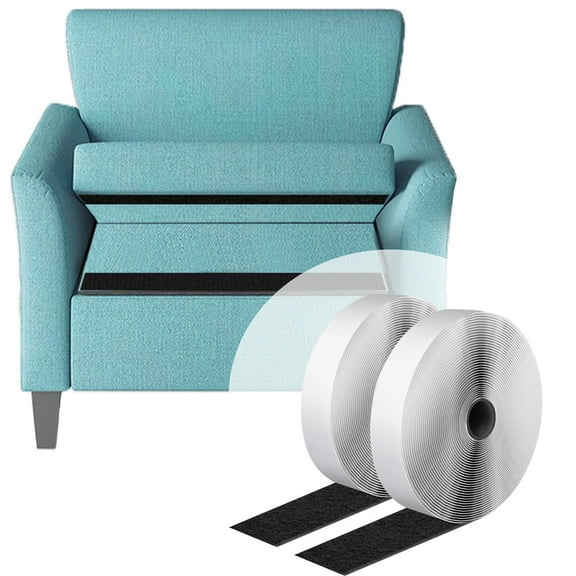 XUEYU Hook and Loop Tape, Heavy Duty Hook and Loop Fasteners with Adhesive, 26 Ft x 0.8 Inch Double Side Adhesive Strips for Indoor or Outdoor Use, Strong Sticky Nylon Loop for Adhesive Dots Cutting