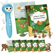 XUEYU Learn-to-Read Talking Pen, Phonics Learning Set with 8 Interactive Books & Educational Games, Early Reading Toy with Fun Facts & Nursery Rhymes for Kids