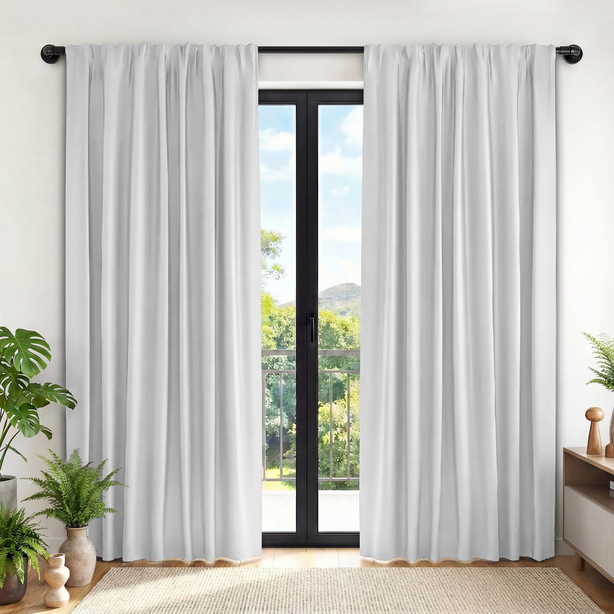XUEYU Blackout Curtains for Bedroom 84 Inch - Window Curtains Blackout ...