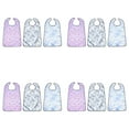 thumbnail image 1 of XUFLVPSEF 12 Pack Adult Bibs for Women, Reusable Adult Bibs for Eating with Optional Crumb Catcher, Waterproof Washable Dining Clothing Protector, Gifts for Women/Mom, 1 of 7
