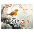 thumbnail image 1 of XUFLVPSEF 2025 Bird Calendar Ink Watercolor Paintings Thick & Sturdy Paper Giftable 2025 Aesthetic Art Bird Family Planner Calendar Organizer White, 1 of 1