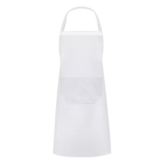 XUFLVPSEF 28 Inches Cotton Aprons with 2 Pockets Cooking Chef Kitchen Adjustable Bib Apron for Women Men White Clearance Sale White