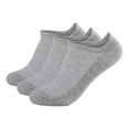 thumbnail image 1 of XUFLVPSEF 3 Pairs Men's Solid Color Sports Casual Breathable Comfortable Short Tube Large Boat Socks No Show Socks Men Gym Golf Tennis Athletic Socks Work Socks Grey M, 1 of 2