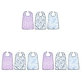 thumbnail image 1 of XUFLVPSEF 9 Pack Adult Bibs for Women, Reusable Adult Bibs for Eating with Optional Crumb Catcher, Waterproof Washable Dining Clothing Protector, Gifts for Women/Mom, 1 of 7