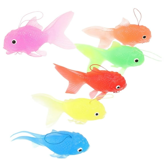 XUFLVPSEF Artificial Fake Fish Aquarium Fish Bowl Tank Terrarium Decoration Moving Floating Glodfish Ornament Plastic Gold Fish Toys for Party Deco Random Color