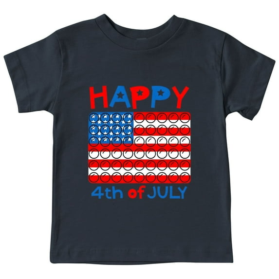 XUFLVPSEF Baby Boy Clothes Toddler Boys 4th of July Text USA Flag Print T Shirts American Flag Shirt Kids Independence Day Patriotic Short Sleeve Tops Girls Shirts Grey 5-6 Years