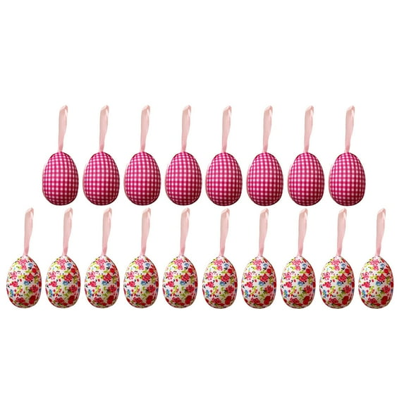 XUFLVPSEF Easter Fabric Wrapped Eggs Decorations Hanging Ornaments Colorful for Easter Basket Tree Decor Party Favors Supplies Home Sales Today Clearance