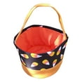 thumbnail image 1 of XUFLVPSEF Halloween Candy Bag Trick or Treat Bags Kids Candy Bucket Tote Bag Candy Corn Design Cute Orange Halloween Hand Basket, 1 of 2