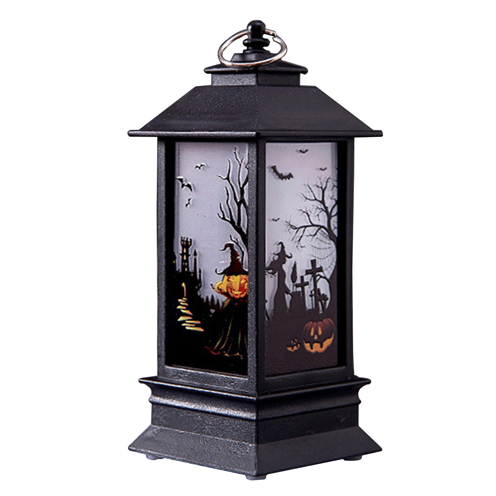XUFLVPSEF Halloween Snow Globe Lantern Halloween Decoration Battery ...
