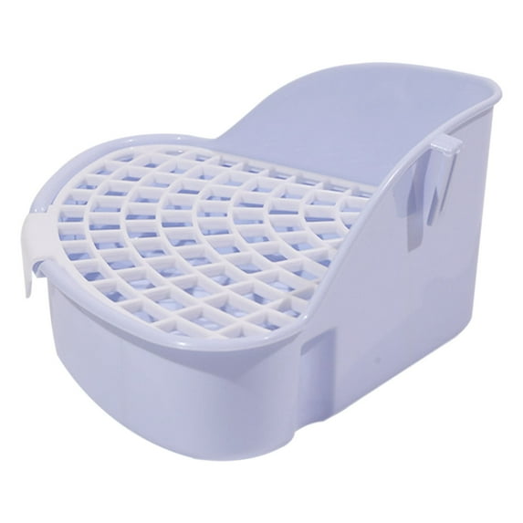 XUFLVPSEF Large Corner Rabbit Litter Training Pan - Washable Bedding Box for Ferrets/Hamsters | Odor-Control Plastic Design with High Walls