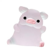 XUFLVPSEF Luminous Mini Pig Miniauter Figures Glow in The Dark Resin Pig Figures Micro Fairy Ornaments Tiny Pigs Miniature for Bag Cake Topper Birthday Party Favors