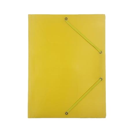 XUFLVPSEF Office Supplies A4 Corner Elastic Folder for 150 Sheets 3 Elasticated Folder with Modern VON Print Lightweight Folder for School and Home Multi-coloured