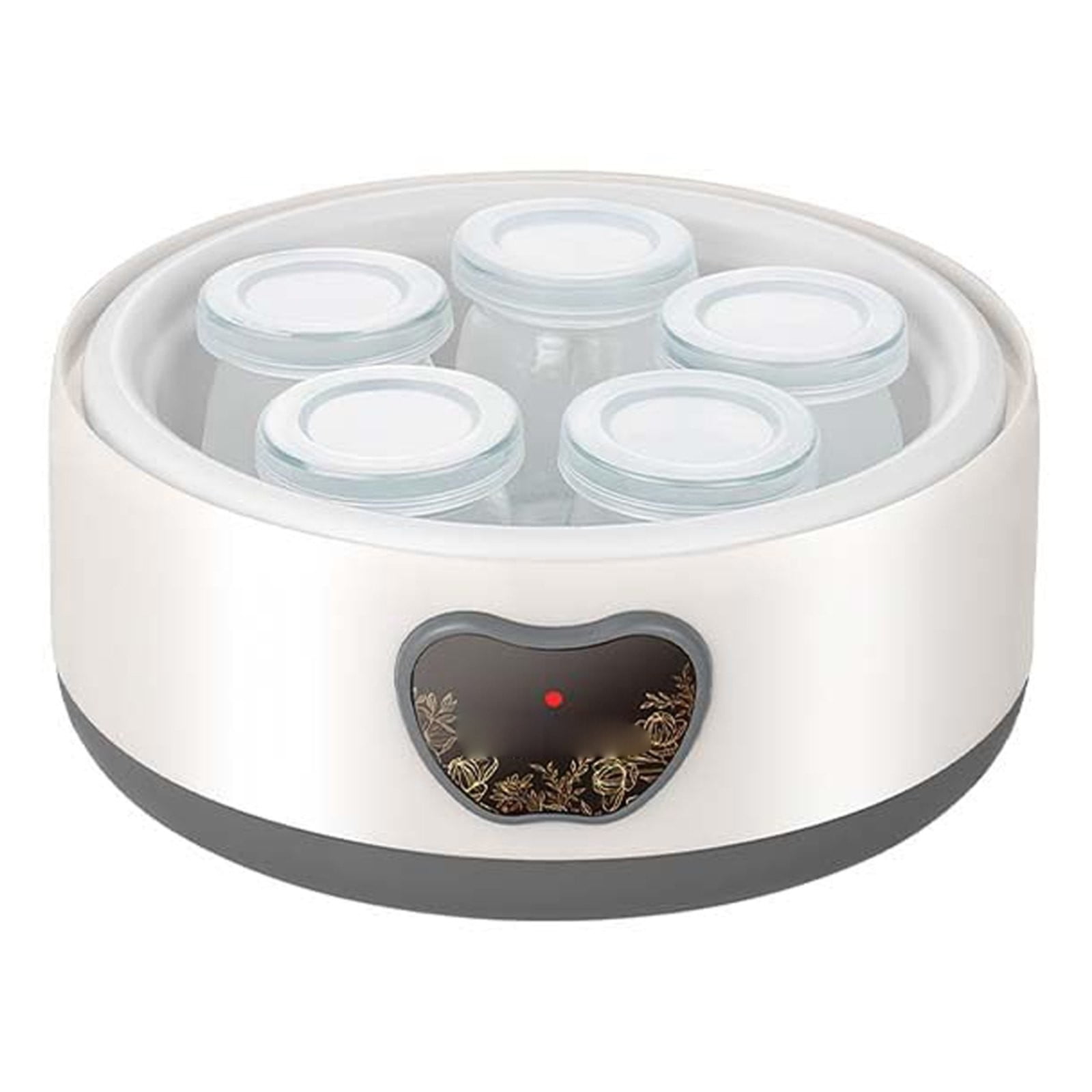Yogurt Maker With 5 Glass Jars - 36-Hour Timer & Temp Control For Homemade Yogurt