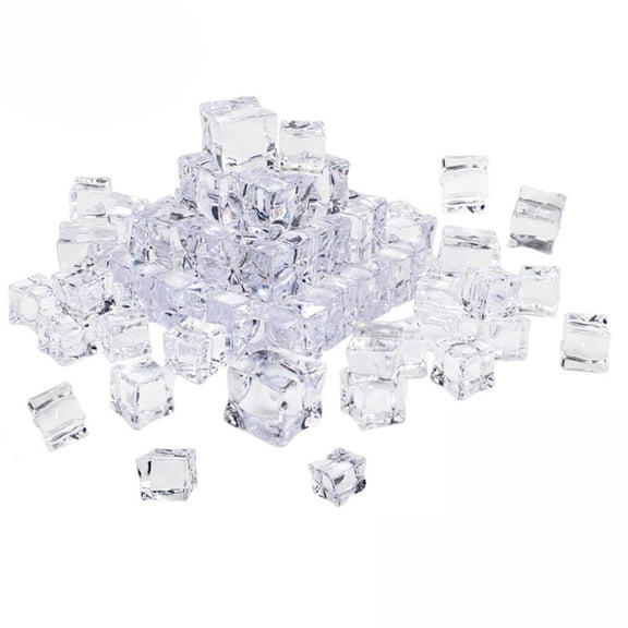 XUFLVPSEF Reusable Ice Cube for Drinks Square Plastic Ice Cubes Refreezable Plastic Ice Cubes without Diluting Easy to Use Washable Non-Melting Fake Ice Cube for Coffee Sales Today Clearance D