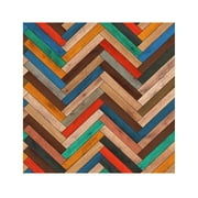 XUFLVPSEF Self Adhesive Vinyl Floor Tiles, 20 Tiles 10 x 10cm Small Oak Plank-Look Peel & Stick, DIY Flooring for Kitchen, Dining Room, Bedrooms, Basements & Bathrooms Multicolor