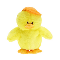 XUFLVPSEF Talking Singing Duck Toy Repeats What You Say Walking Duckling Electric Interactive Animated Toy Speaking Plush Buddy Gifts for Toddlers, Yellow, 8''