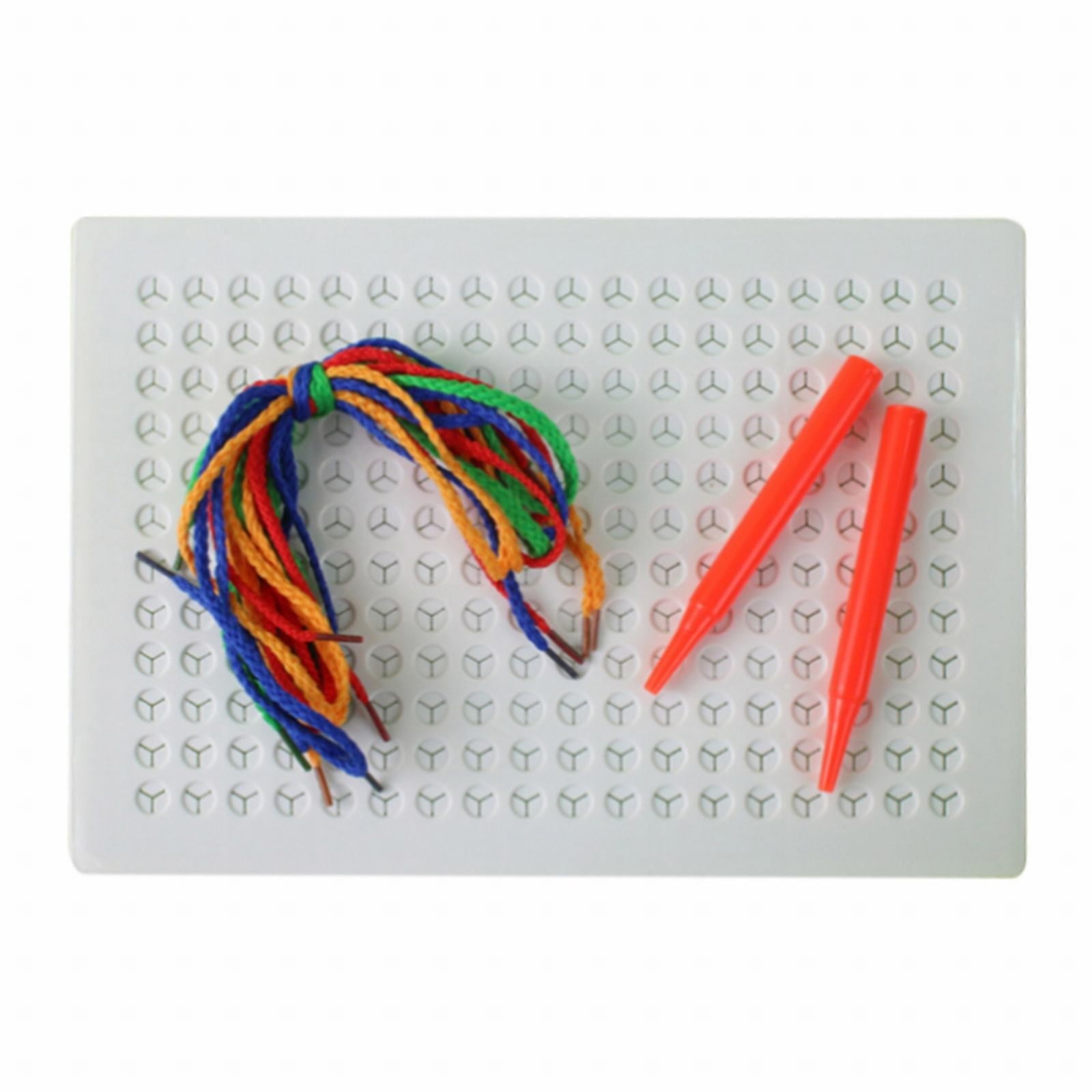 XUFLVPSEF Thread Board for Kids, Sensory Thread Board, Threading Board ...