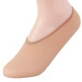 thumbnail image 1 of XUFLVPSEF Women Breathable Silky Socks Summer Anti Slip Silicone Low Cut Socks No Show Socks Gym Golf Tennis Athletic Socks Work Socks Beige, 1 of 5