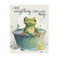 thumbnail image 1 of XUFX Frog Bathroom Decor Wall Art Frog Poster Funny Frog Pictures for Bathroom Funny Bathroom Signs Canvas Print Painting Funny Animal Wall Décor Artwork Ready to Hang Unframed 11x14inch, 1 of 5