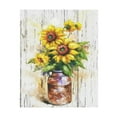 thumbnail image 1 of XUFX Sunflower Canvas Prints Wall Art Painting Picture - Floral in a Milk Can Vase Oil Painting Flower ArtworkStretched Ready to Hang for kitchen Wall Unframed 11x14inch, 1 of 3